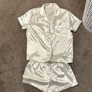 *DONATED* Women's Satin Pajama Set - White
